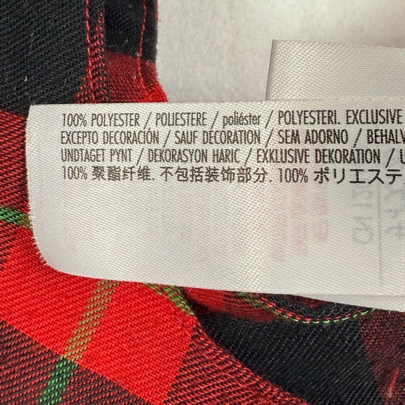 DISNEY STORE Girls Minnie Mouse Ice Skating Plaid Winter Nightgown 5/6 Cozy Warm - Picture 12 of 15